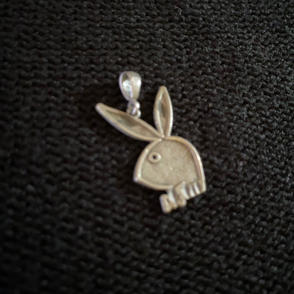 Silver Play Boy Charm Pendant (Vintage) View 2